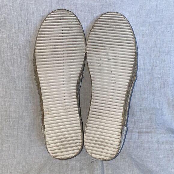 NINE WEST Beige Oranges Leather Espadrille Slip On-8.5 - Picture 9 of 9